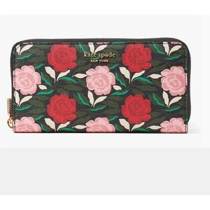 Kate Spade Morgan Rose Garden Zip-around Continental Wallet